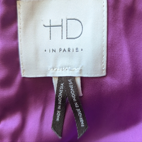Anthropologie HD in Paris Purple Brocade Mini Skirt - Picture 5 of 7